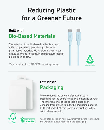 Anker <b>541</b> USB-C to Lightning Cable (Bio-Based)