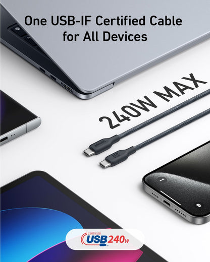 Anker 543 USB-C to USB-C Cable (Bio-Braided,6 ft)