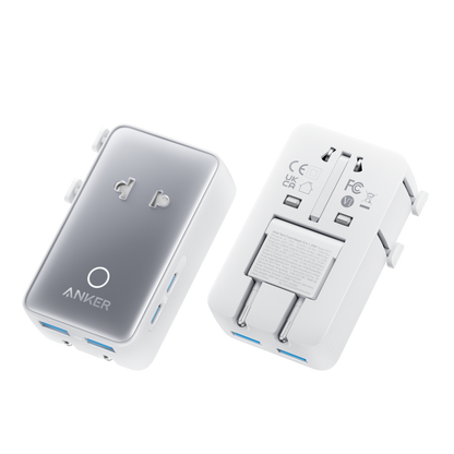 Anker Nano Travel Adapter (5-in-1, 20W, 1-Pack)