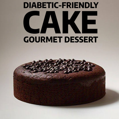 Andy Anand Sugar-Free Dark Chocolate Chip Cake, 9-Inch, 2.8 lb – Diabetic-Friendly, No Preservatives, Gourmet Perfectly Boxed Birthday Gift
