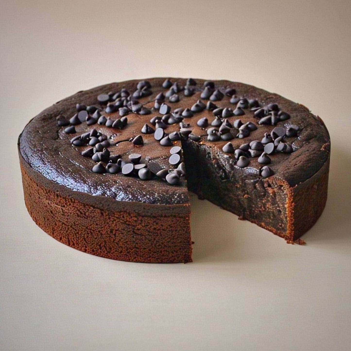 Andy Anand Sugar-Free Dark Chocolate Chip Cake, 9-Inch, 2.8 lb – Diabetic-Friendly, No Preservatives, Gourmet Perfectly Boxed Birthday Gift