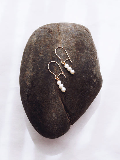 Dainty Pearl Drop Earrings - Kanilea