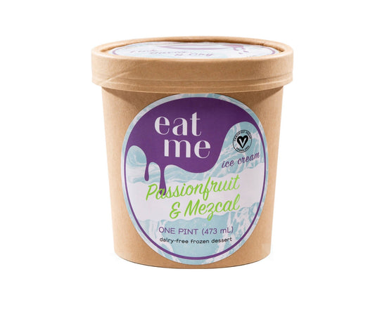 Passionfruit & Mezcal Vegan Ice Cream Pints - 8 x 16oz