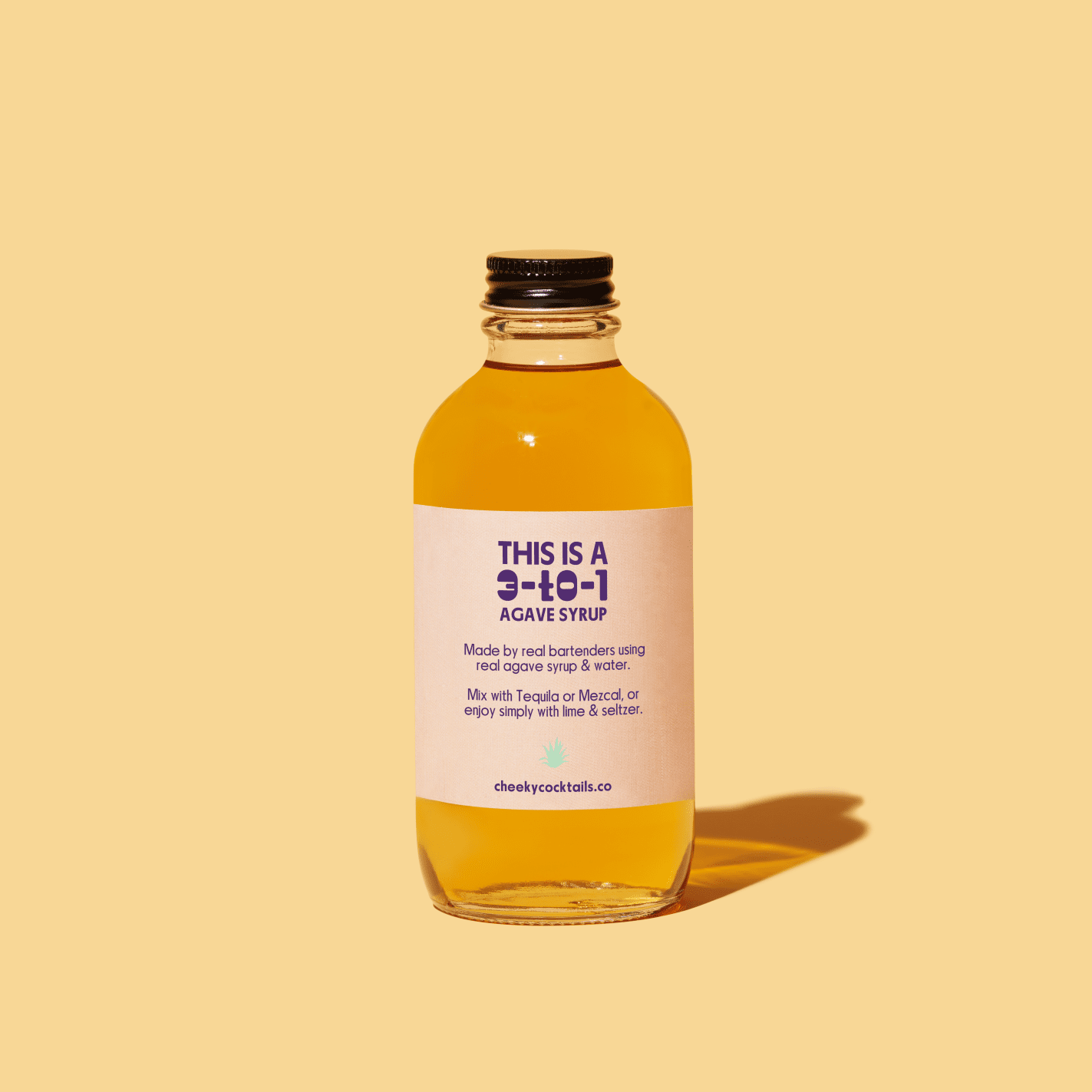 Cheeky Cocktails Agave Syrup Bottle