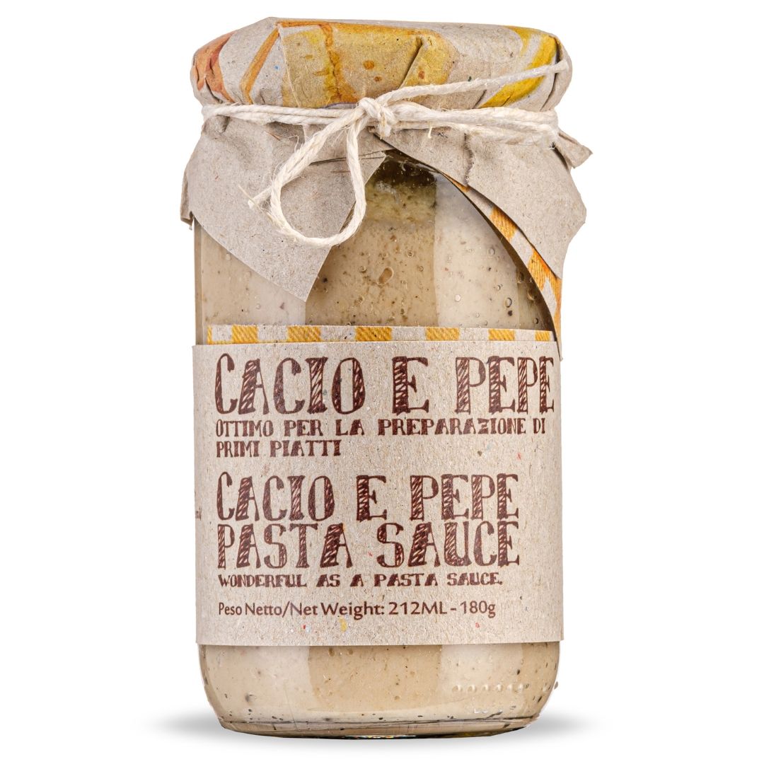 Artigiani dei Sapori, Cacio e Pepe Pasta Sauce, Creamy Cheese and Peppe  6.3oz, (178g)