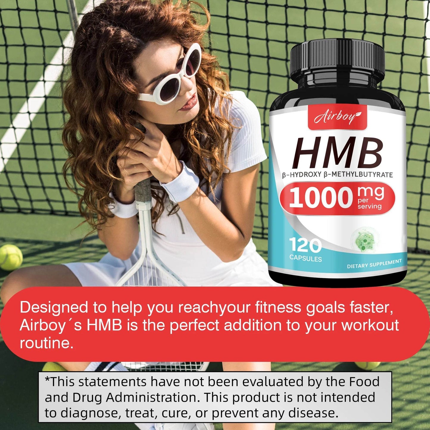 HMB Supplements - Replenish Energy and Improve Endurance, Promote Muscle Growth & Recovery Relieve Muscle Loss - 120 Capsules