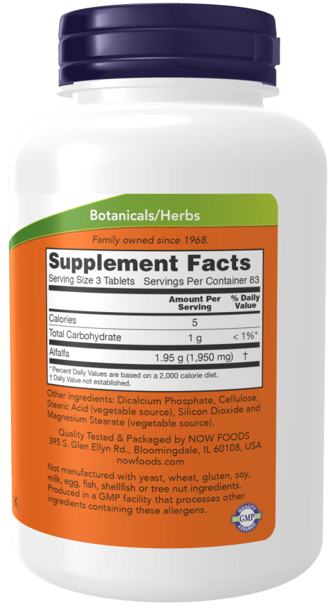 Alfalfa 650mg 250 Count