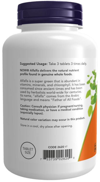 Alfalfa 650mg 250 Count
