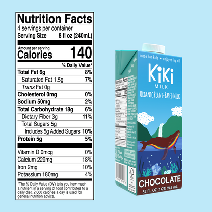 Chocolate Kiki Milk • 32 fl oz • Pack of 6 by Kiki Milk