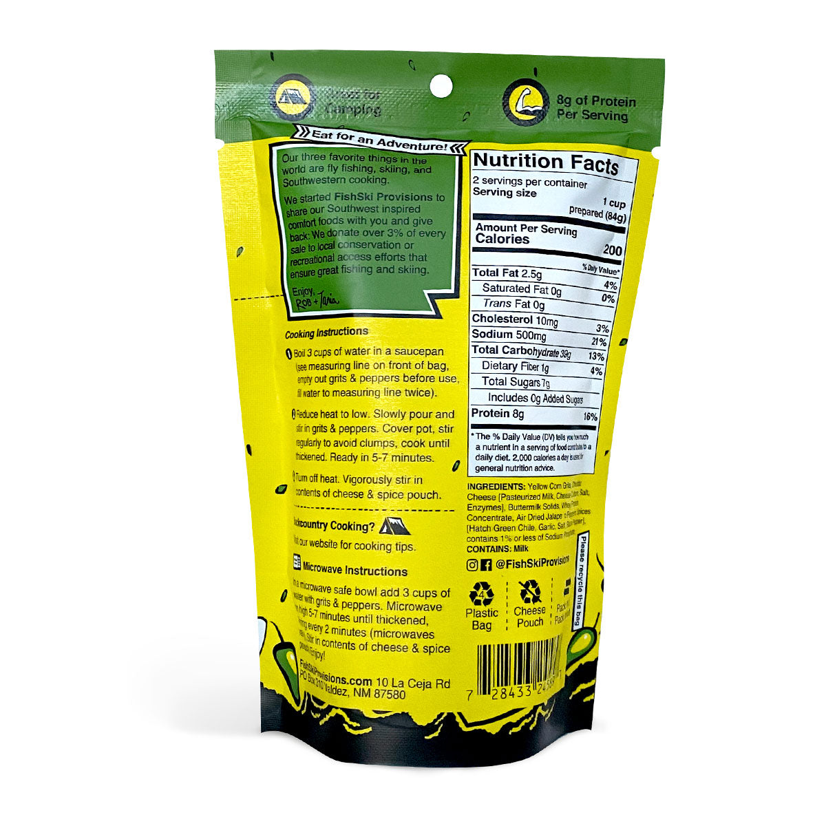 Jalapeño, Hatch Green Chile, Cheddar Grits