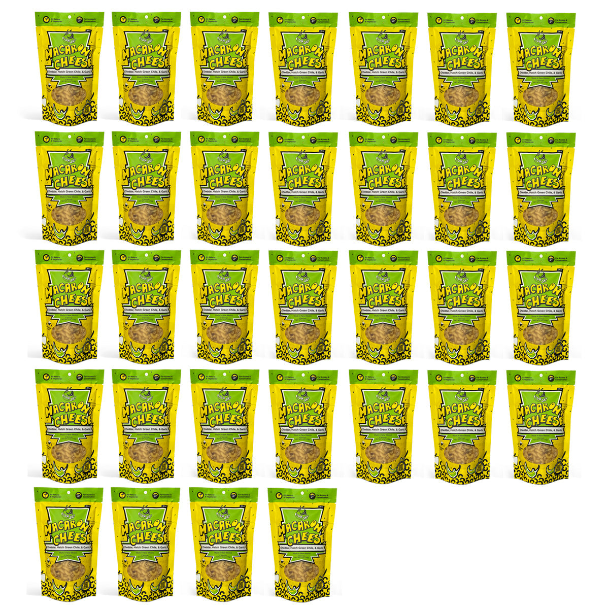 Hatch Green Chile, Garlic, Cheddar Mac and Cheese