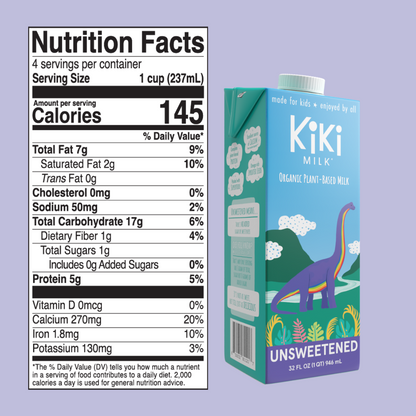 Unsweetened Kiki Milk • 32 fl oz • Pack of 6 by Kiki Milk