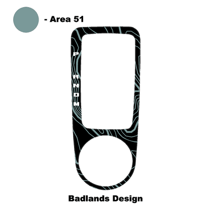 Topo Automatic Shifter Overlay (Printed Series) - 2021+ Bronco Automatic