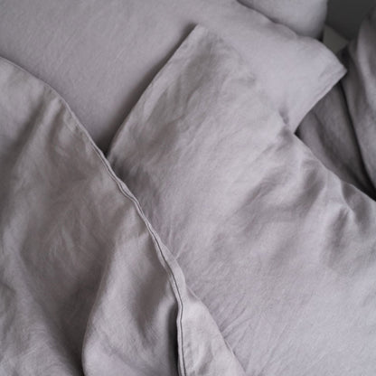 Linen Tales Ash Linen Duvet Cover Set