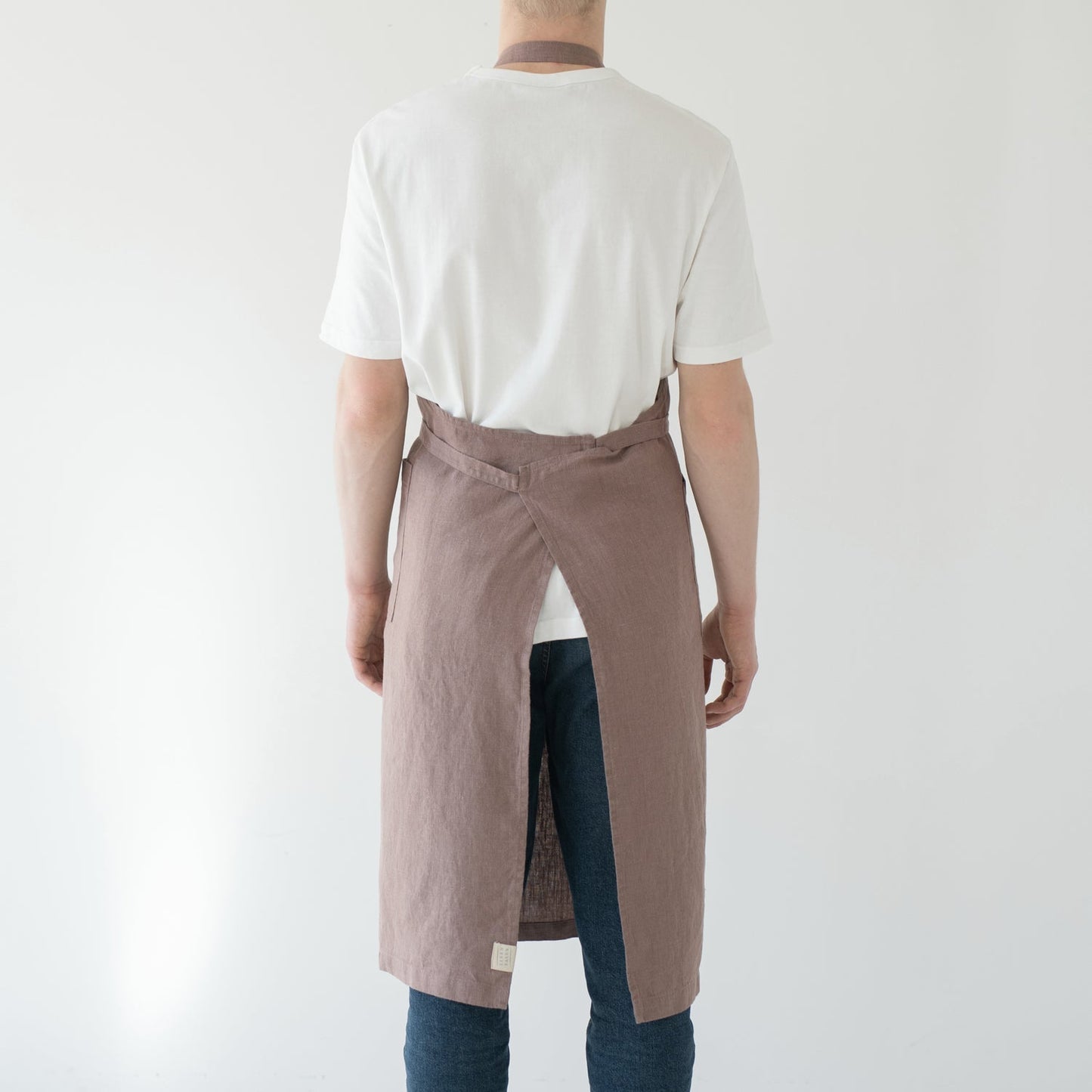 Linen Tales Ashes of Roses Linen Chef Apron