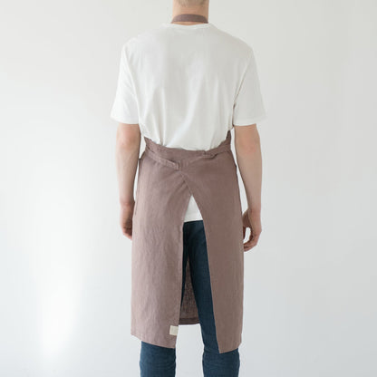 Linen Tales Ashes of Roses Linen Chef Apron