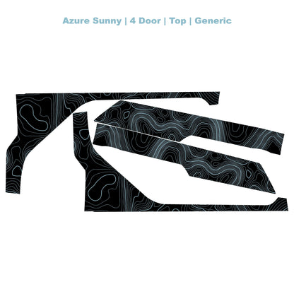 Topographic Upper Door Overlay Kit (Printed Series) - 2021+ Bronco 4 Door