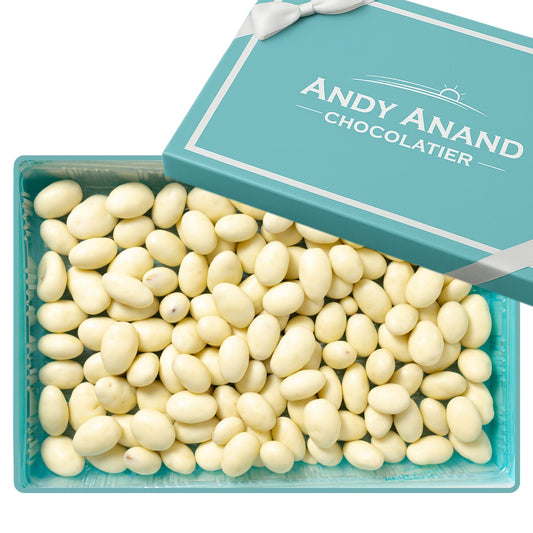 Andy Anand Greek Yogurt Covered Almonds, 1 lb – Sweet Creamy Coated Crunchy Nut Snack, Gourmet Gift for Birthday & Special Occasions