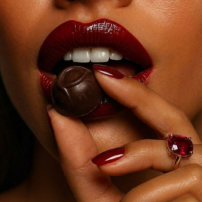 Andy Anand Belgian Dark Chocolate Cherry Cordials, 25 pc – Vegan, 60% Cocoa Butter, Rich Liquid Center, Birthday & Valentine's Gift Box