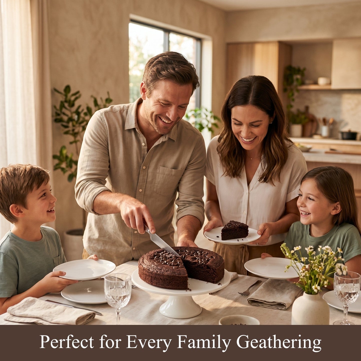 Andy Anand Sugar-Free Gluten-Free Dark Chocolate Cake, 9-Inch, 2.9 lb – Keto & Diabetic-Friendly, Birthday & Holiday Gift