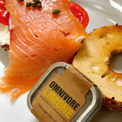 Omnivore Limone Salt 2 oz. Tin - 6 Tins x 2 oz case