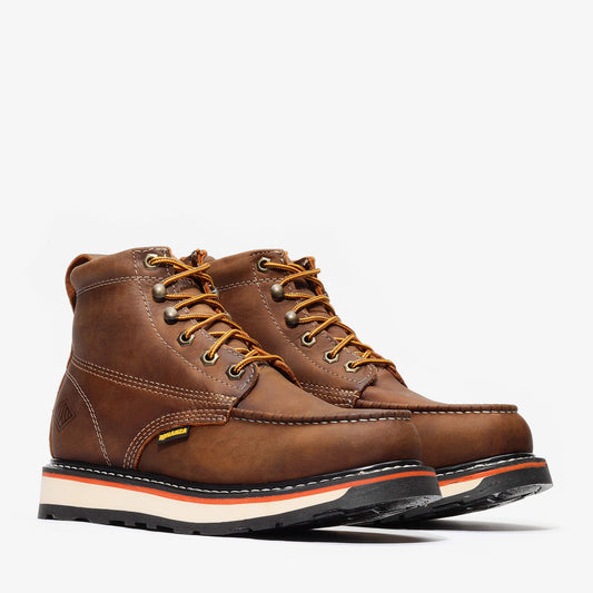 FRONTIER DUAL 6" MOC TOE CRAZY BROWN