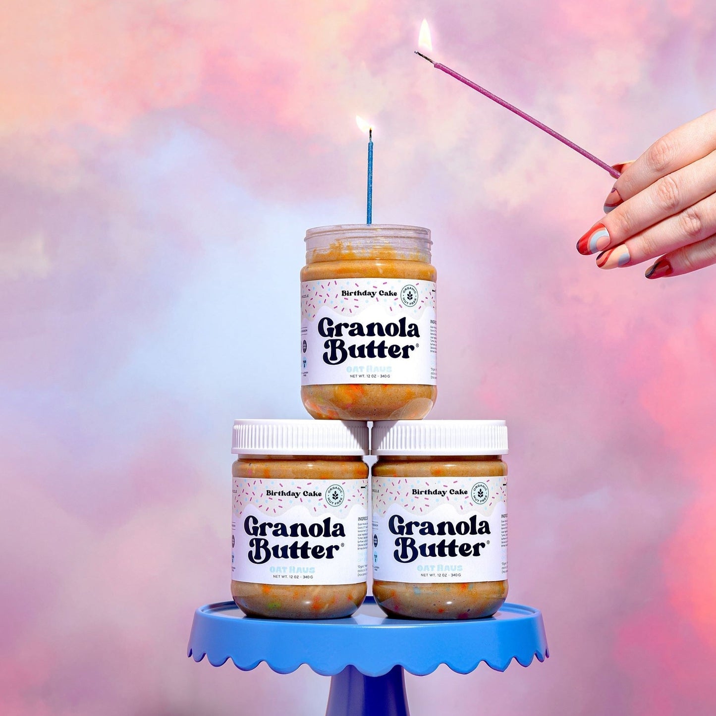 Birthday Cake Granola Butter by Oat Haus