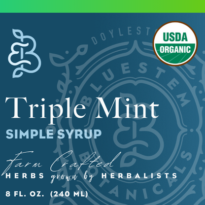 Triple Mint Simple Syrup - Organic
