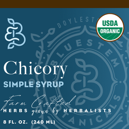 Roasted Chicory Root Simple Syrup - Organic