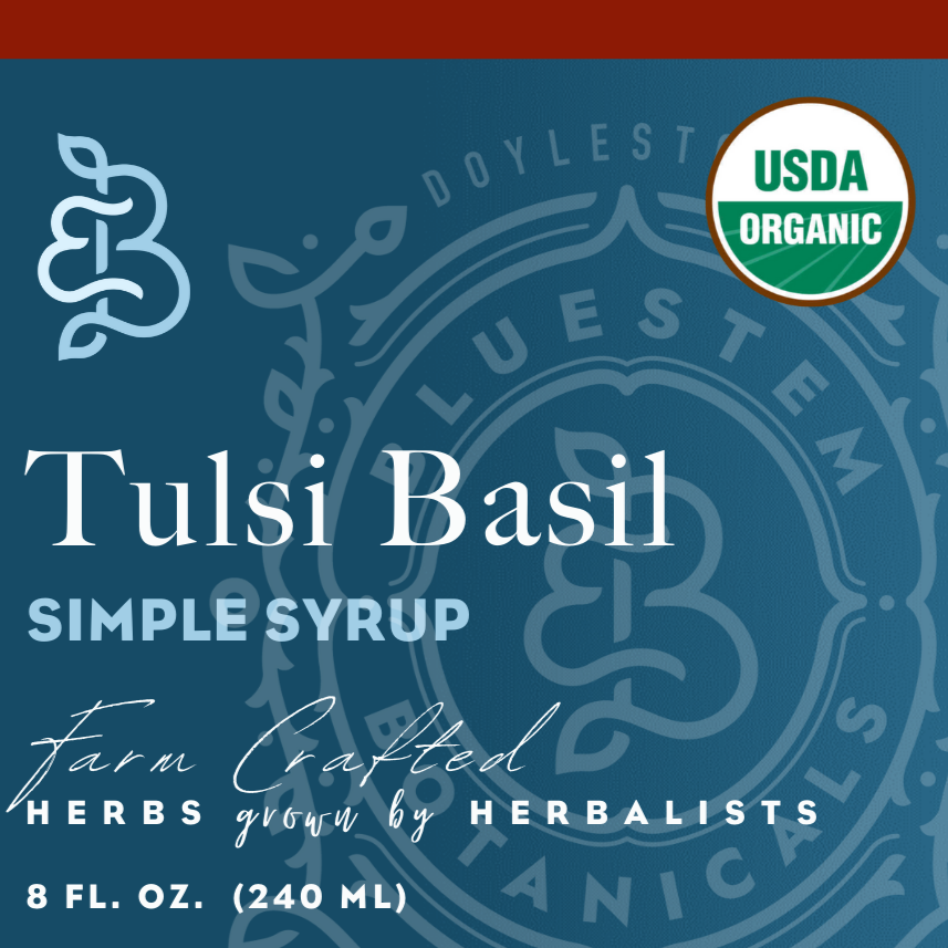 Tulsi Basil Simple Syrup - Organic