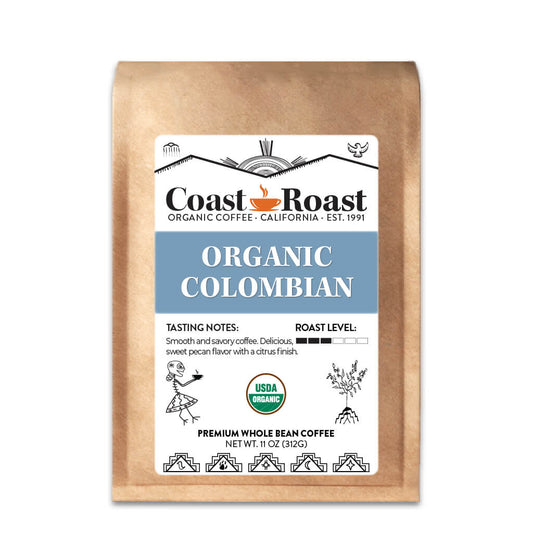 Organic Colombian Whole Bean Coffee Single Origin