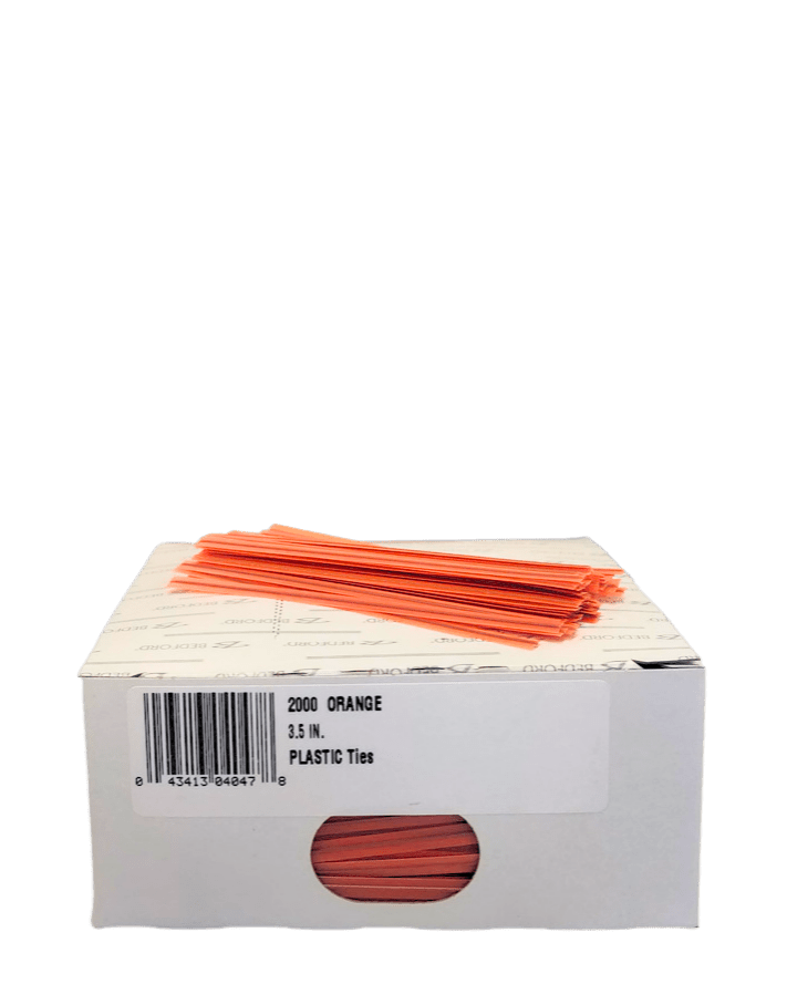Bag Ties, Plastic, 3.5", 2000 Count