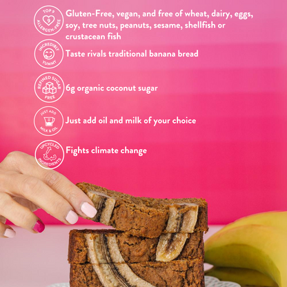 Bake Me Healthy Banana Bread & Muffin Plant-Based Baking Mix