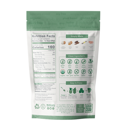 Frozen Hot Cocoa Mix | Gourmet Frappe | Dairy Free, Gluten Free, Vegan, Organic