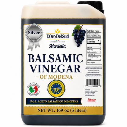 L'Oro Del Sud, Aged Balsamic Vinegar of Modena, IGP Certified, 5 Liters (169 fl oz)