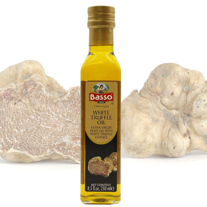 Basso 1904 Black & White Truffle Infused Extra Virgin Olive Oil – 2 x 8.5 fl oz (250 ml)