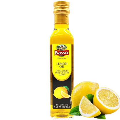 Basso 1904, Lemon Oil, Infused Extra Virgin Olive Oil, 8.5 Fl oz (250ml)