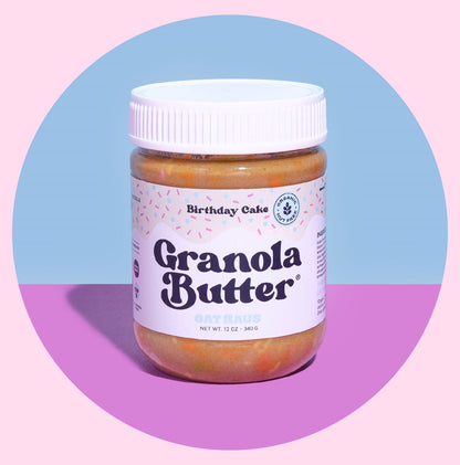 Birthday Cake Granola Butter by Oat Haus