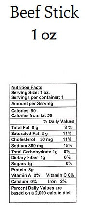 Beef Jerky Stick (Smoked)