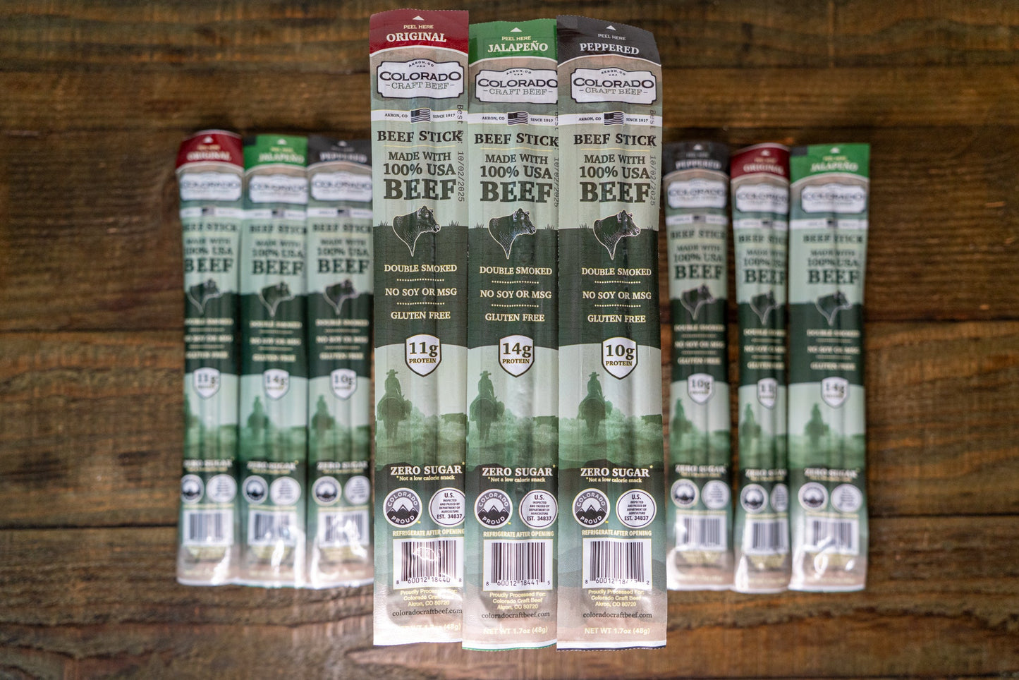 Beef Stick Sampler – Taste All 3 Flavors (9‑Pack)