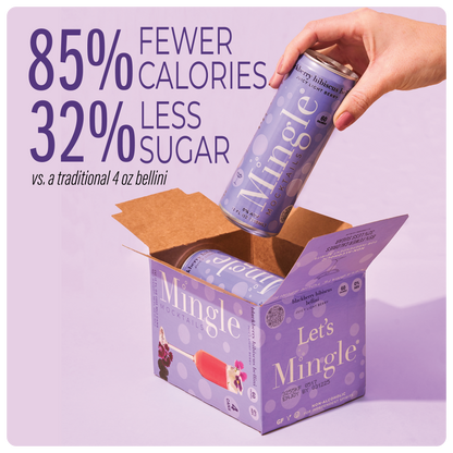 Blackberry Hibiscus Bellini by Mingle Mocktails - Non Alcoholic Beverages