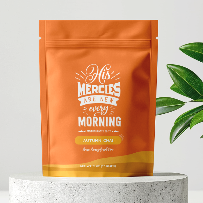 Bible Verse Tea "His Mercy's Are New Every Morning"