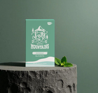 Bible Verse Tea "Faith Can Move Mountains" Peppermint Tea