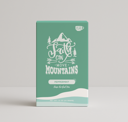 Bible Verse Tea "Faith Can Move Mountains" Peppermint Tea