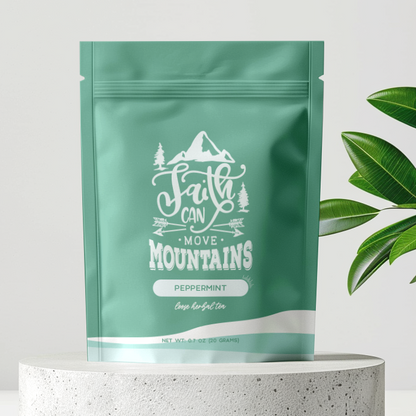 Bible Verse Tea "Faith Can Move Mountains" Peppermint Tea