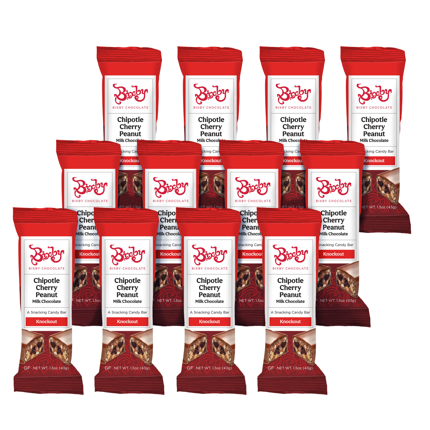 Knockout - Milk Chocolate + Chipotle + Peanuts + Bing Cherries