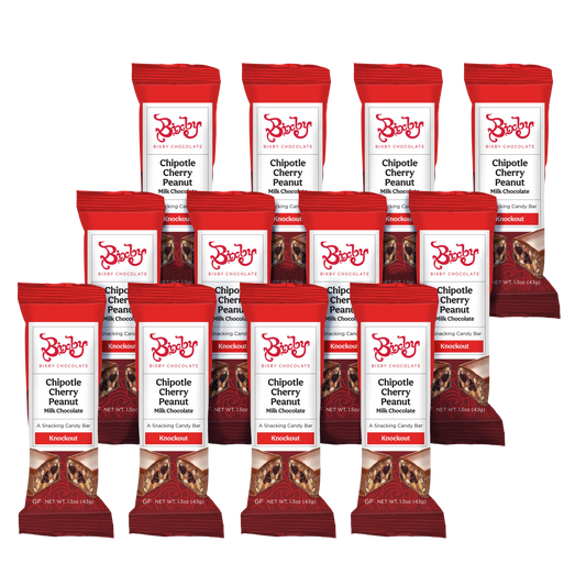 Knockout - Milk Chocolate + Chipotle + Peanuts + Bing Cherries