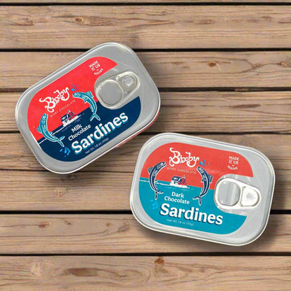 Chocolate Sardines, Tinned