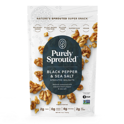 Black Pepper & Sea Salt, Sprouted Walnuts