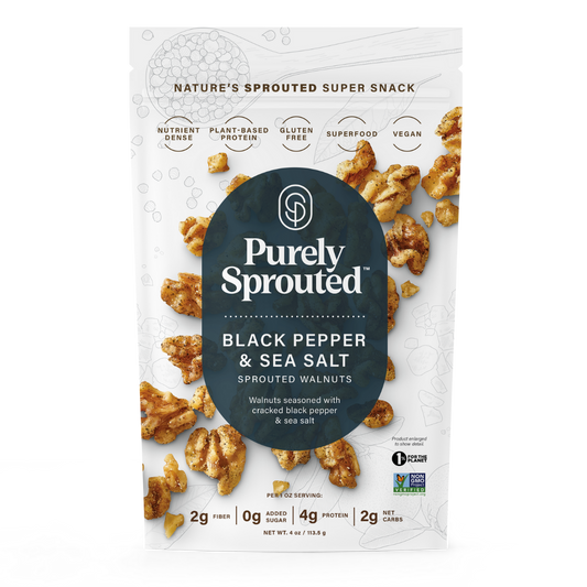 Black Pepper & Sea Salt, Sprouted Walnuts